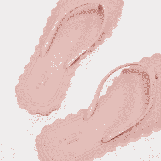 Cookie Cutter Scalloped Flip Flops