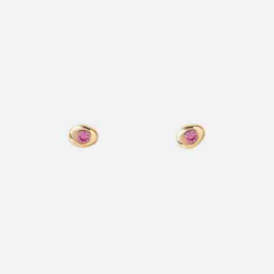 Sapphire Small Pebble Studs