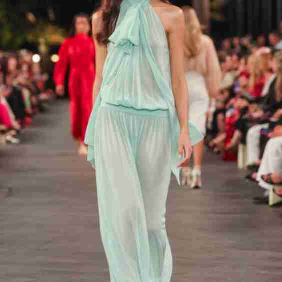Drop Waist Silk Georgette Maxi Dress
