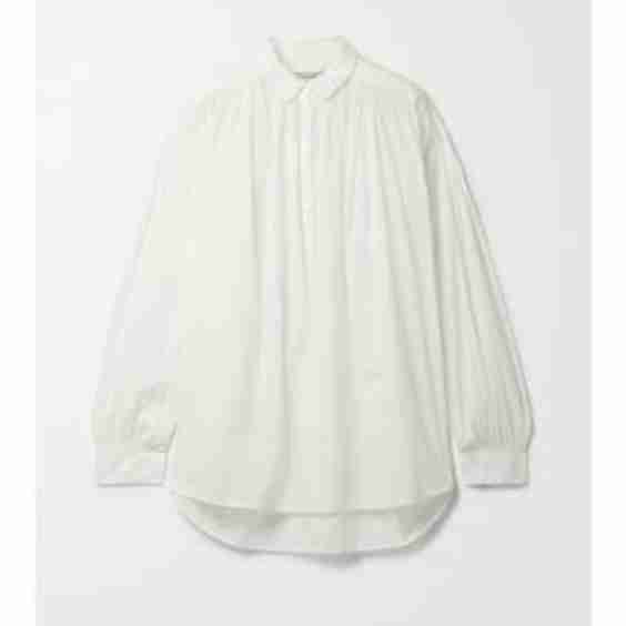 Miles Gathered Cotton-Voile Blouse