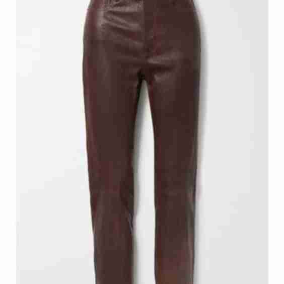 Le Sylvie High-Rise Slim-Leg Leather Pants