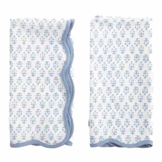 Batik Blue Dinner Napkins