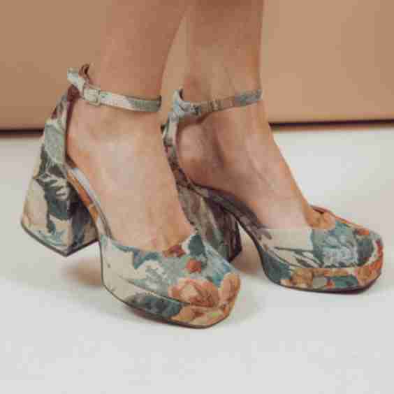 Floral Mary Janes