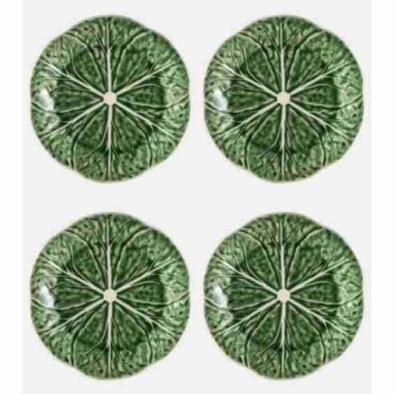 Cabbage Dessert Plates - Set of 4