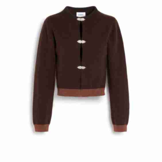 Cashmere Cardigan with Jewelled Details