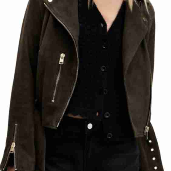 Suede Moto Jacket