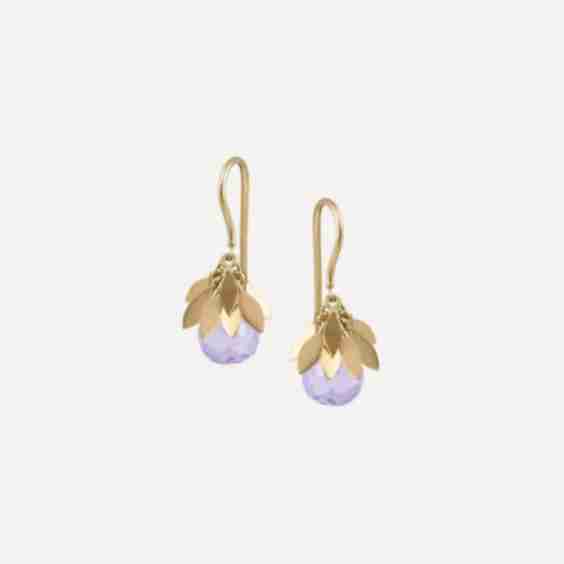 18ct Gold Sissi Lavender Amethyst Earring