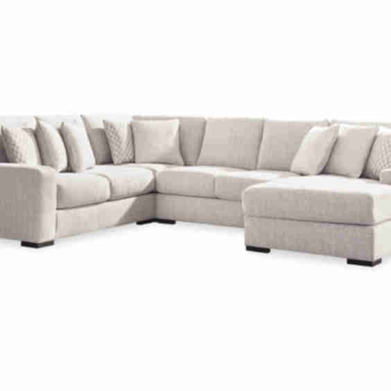 Larce 4-Piece Next-Gen Nuvella Performance Fabric Sectional with Chaise