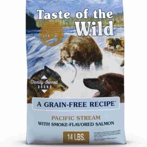 Pacific Stream Smoke-Flavored Salmon Grain-Free Dry Dog Food, 14-lb bag