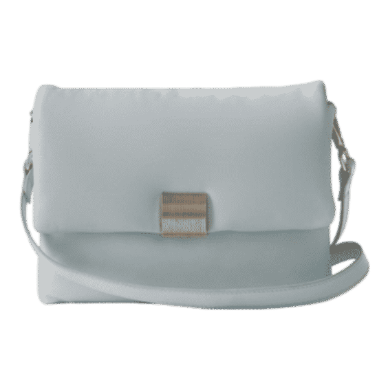 Blue Leather Crossbody Bag