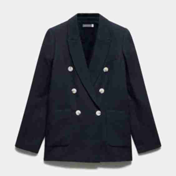 Linen Double Breasted Blazer
