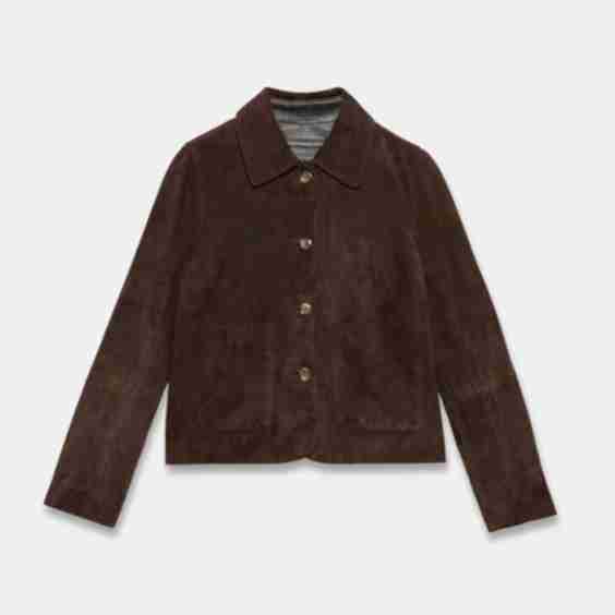 Suede Pocket Detail Jacket