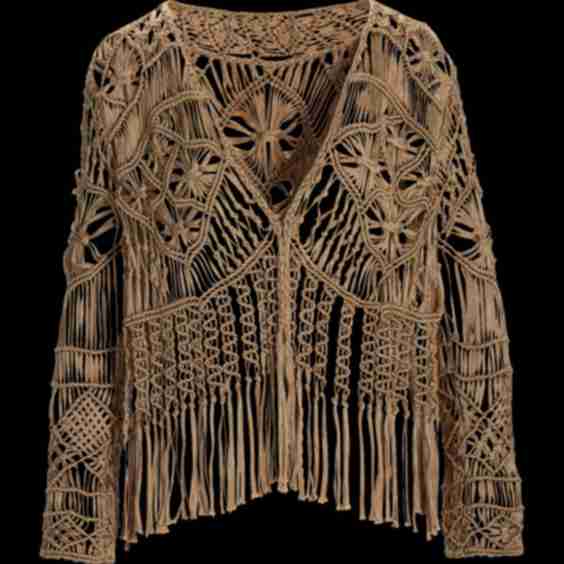Macrame Fringe Cardigan