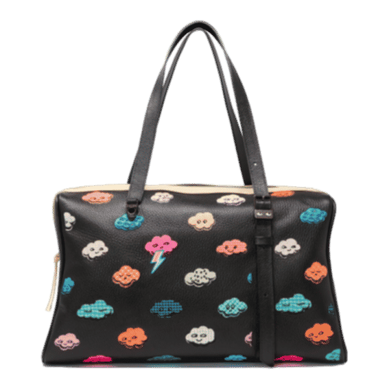 Esther Large Black Duffle Bag