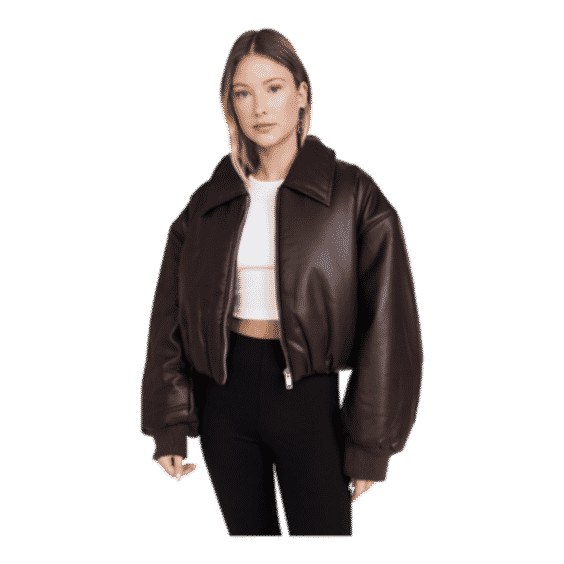 Leather Bomber Jacket