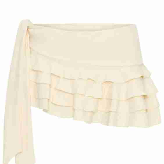 At First Sight Mini Skirt Cream
