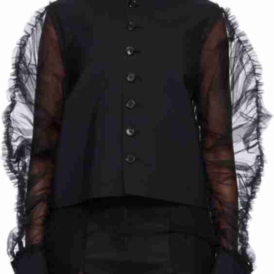 Black Yarn Dyed Blazer