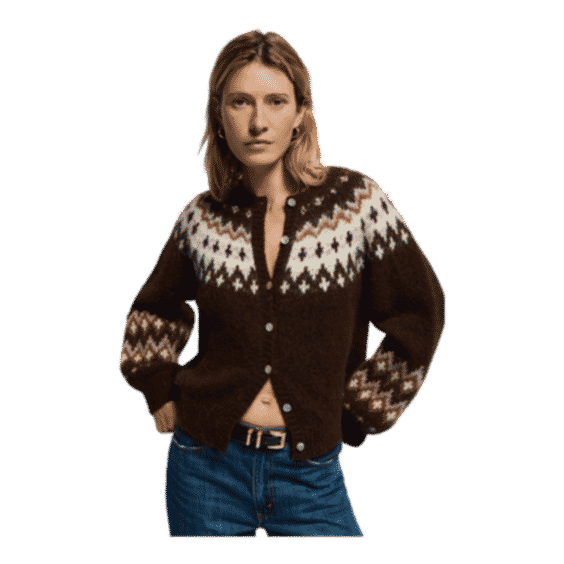 Lula Brushed Caraveli Alpaca Cardigan