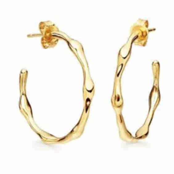 Medium Molten Hoop Earrings