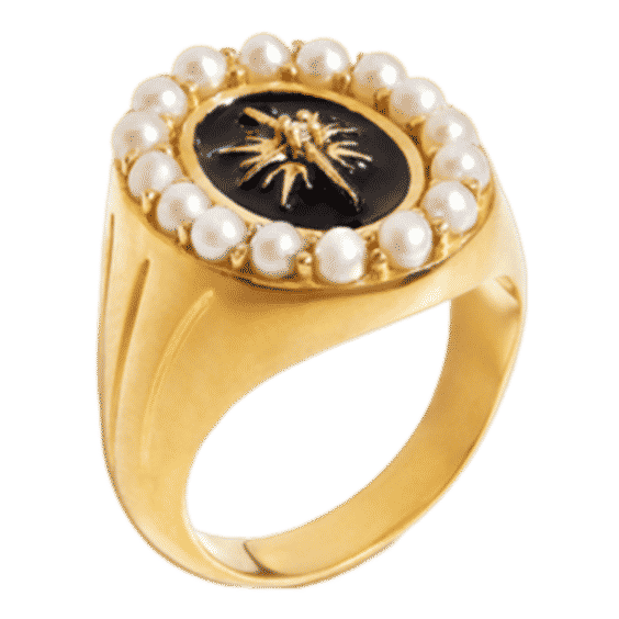 Harris Reed Night Sky Pearl Cocktail Ring