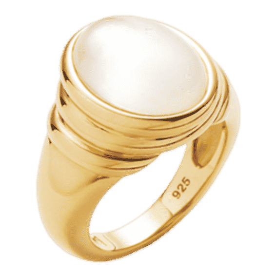 Savi Ridge Oval Gemstone Chunky Ring