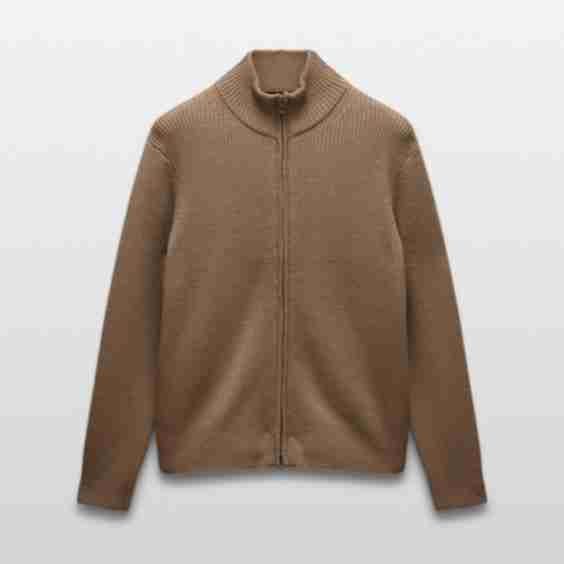 Merino Rib Vinnie Track Jacket