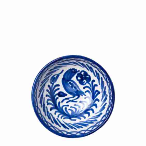 Casa Azul Small Bowl with Hand-Painted Designs