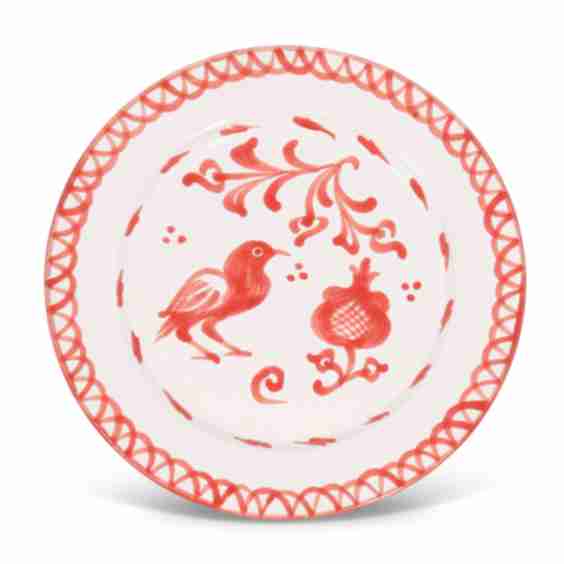 Dinner Plate With Hand Painted Designs
