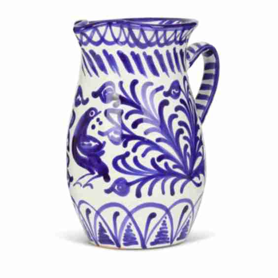 Pitcher with Hand Painted Designs