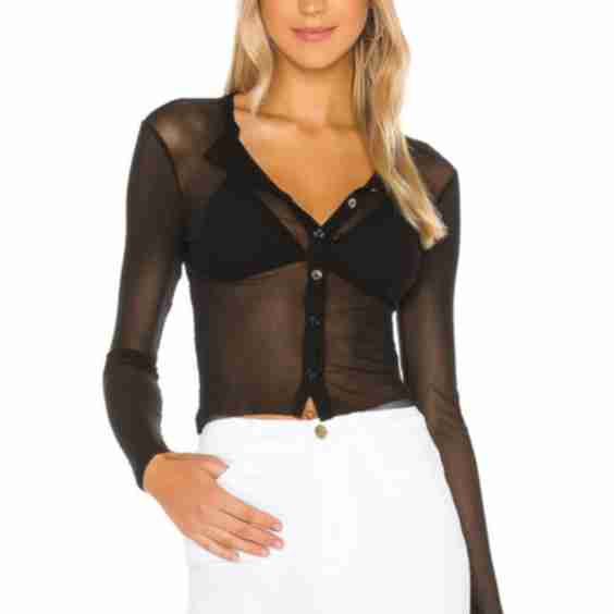 Mesh Cardigan