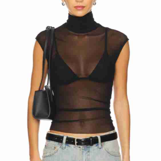 Turtleneck Shell Top