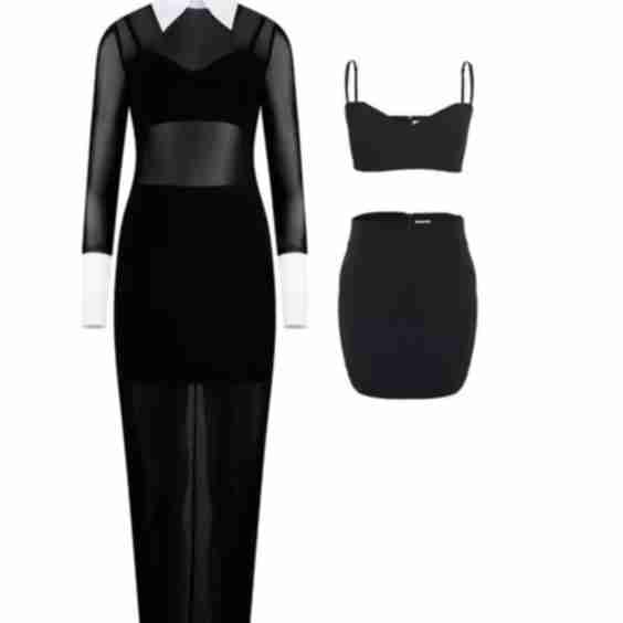 Manhattan Mesh Dress Set