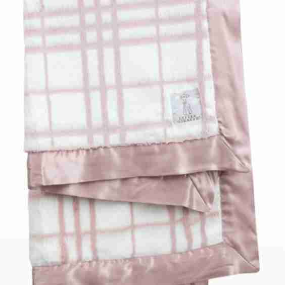 Luxe Honey Plush Baby Blanket W/ Satin Border