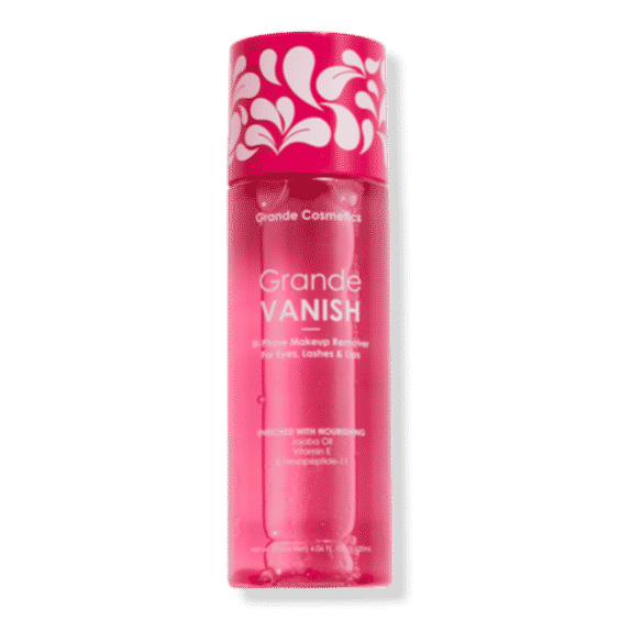 Grande Vanish Bi-Phase Makeup Remover for Eyes, Lashes & Lips 120ml