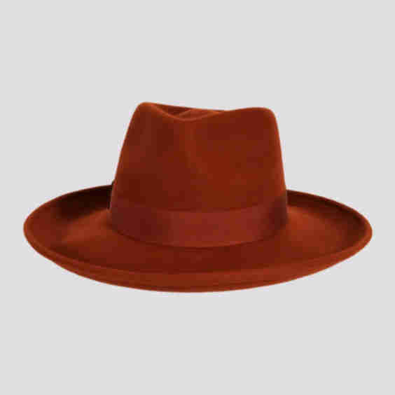 Crushable Wool Felt Teardrop Fedora Hat