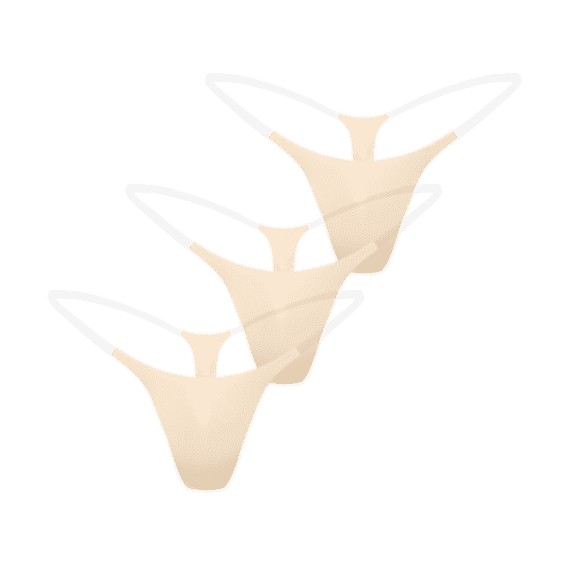 3 Pack Nude Invisible Underwear