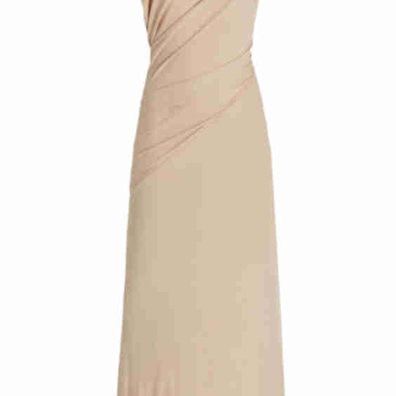 Amar Draped Knit Midi Dress
