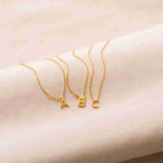 Alice Dainty Initial Necklace