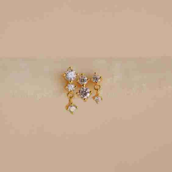 Triple Diamond Studs Set
