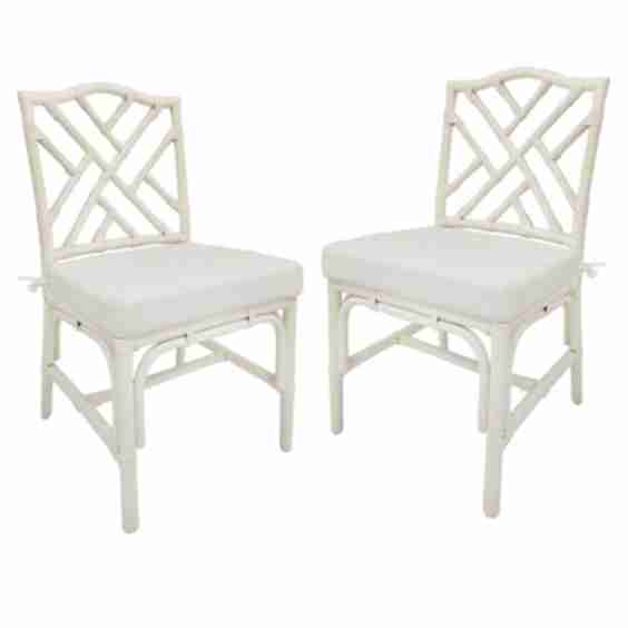 Grace Mitchell Dana White Rattan Dining Chair (Set of 2)