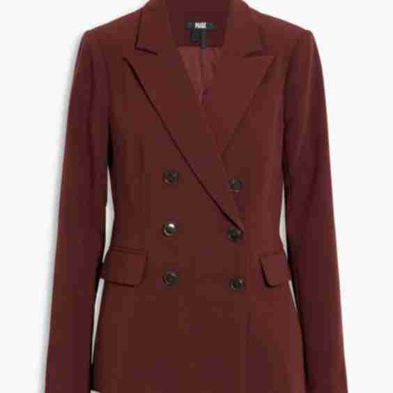 Malbec Double-Breasted Woven Blazer