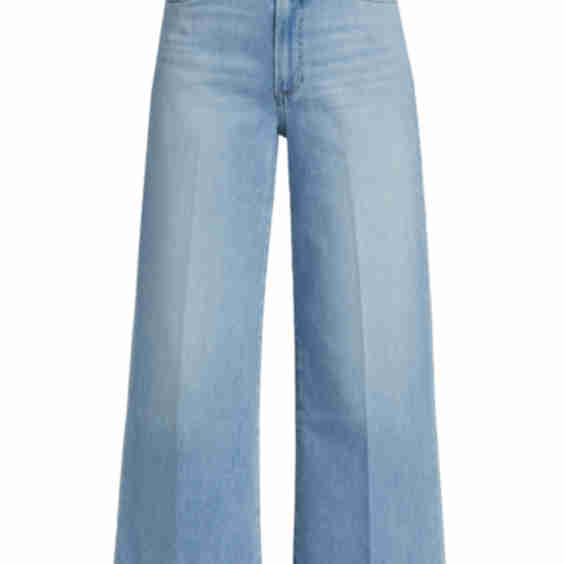 Anessa Raw Hem Wide Leg Maternity Jeans