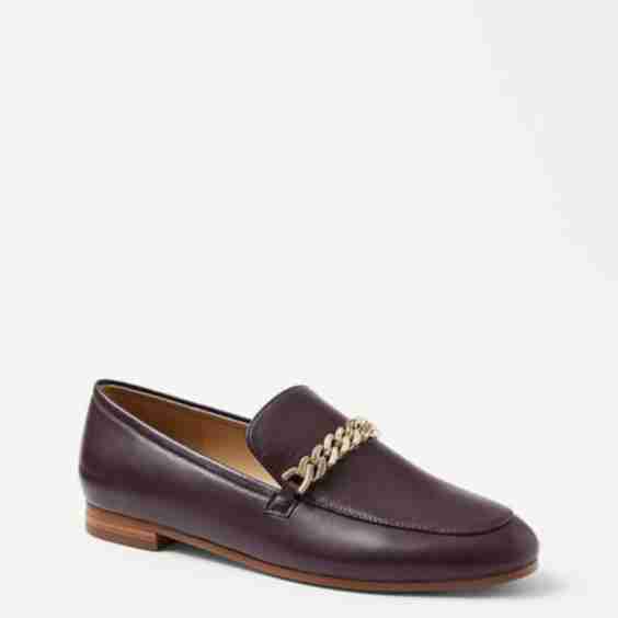 Chain Leather Loafers