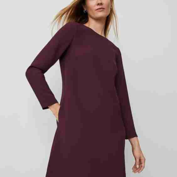 Long Sleeve Shift Dress