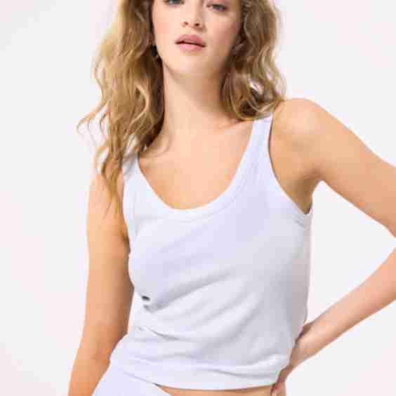 Rib Skinny Strap Tank 