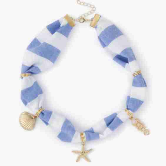 Starfish Shell Fish Pendant Necklace