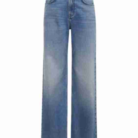 Ekara Slim Wide Semi High Rise Jeans Light