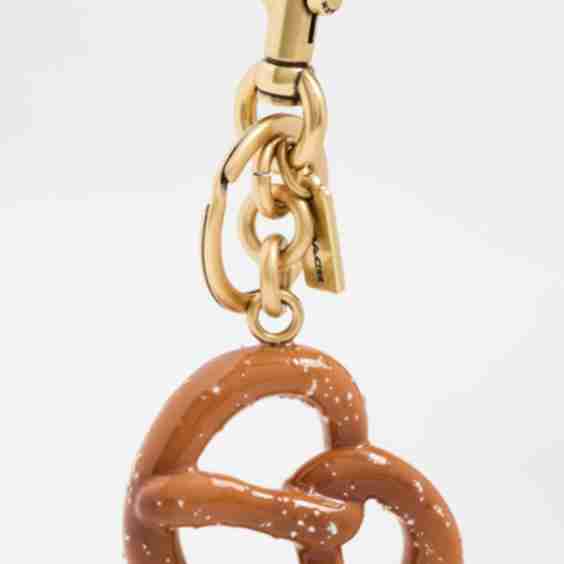 Pretzel Bag Charm Keychain
