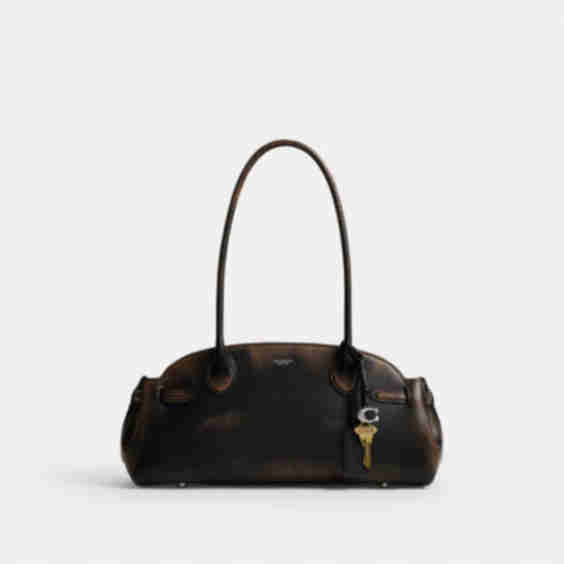 Empire 34 Suede Shoulder Bag