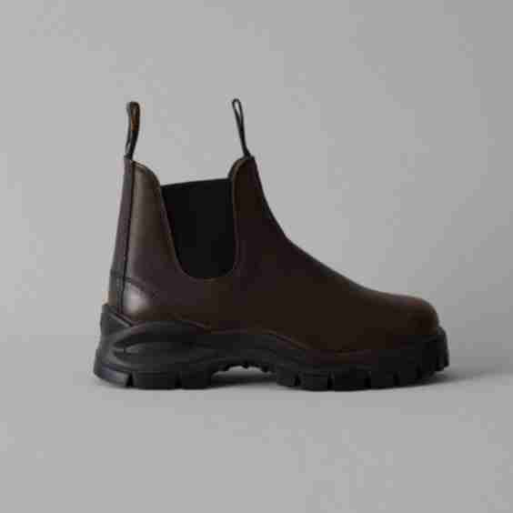 Leather Lug Boots 